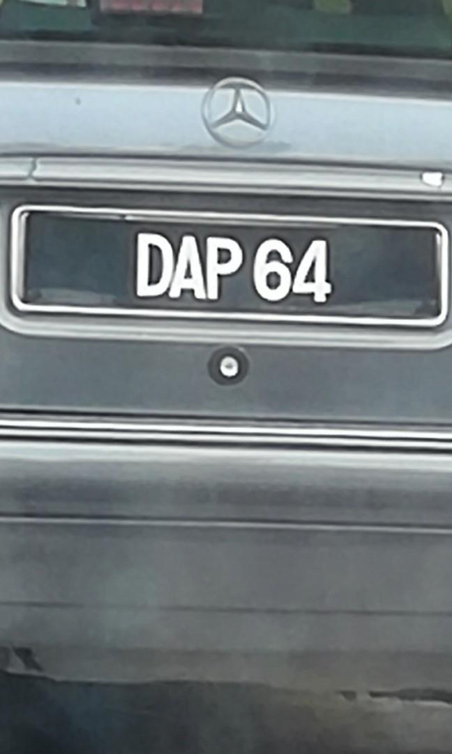 Number Plate Dap 65