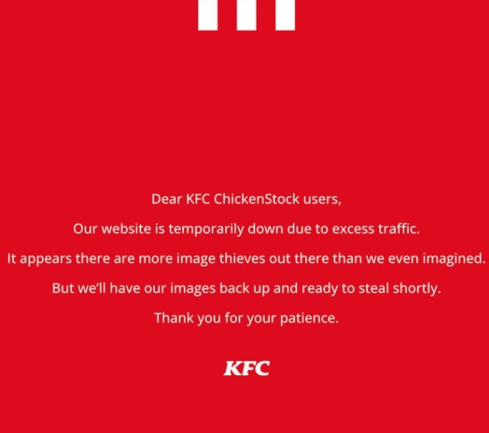 Kfc Chickenstock Website Down