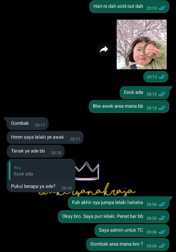 Seller Penat Ber Bb Panggil Cutomer