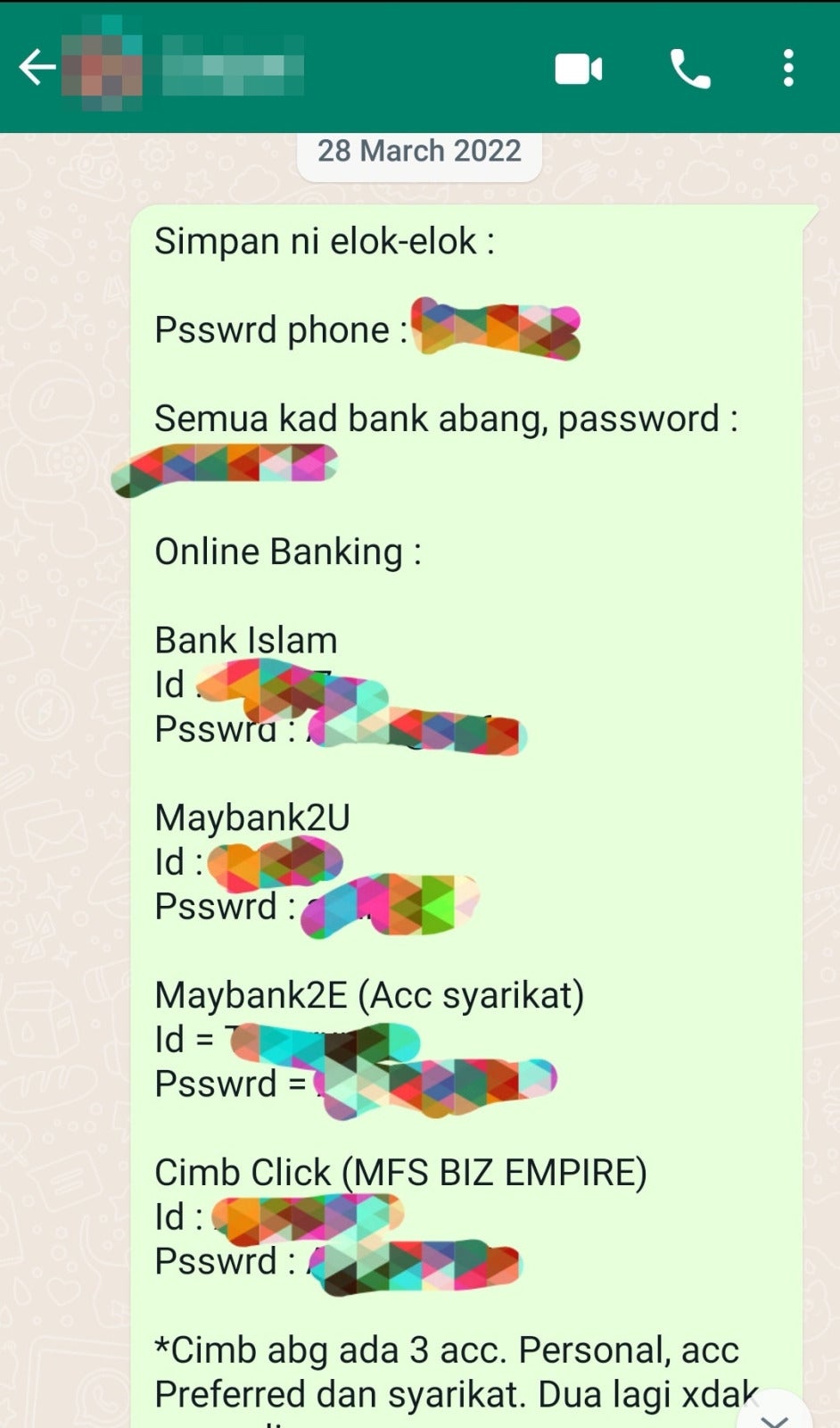 Msian man gives account passwords to wife trust