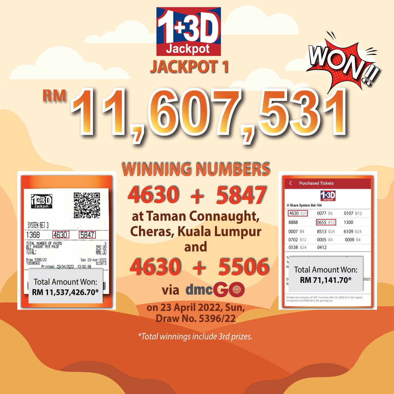 da ma cai lottery result 29 april 2022