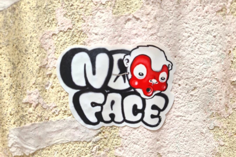 No Face Sticker