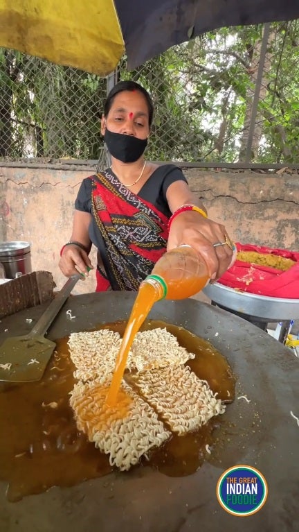 SS 3 cooking mango maggi indian woman