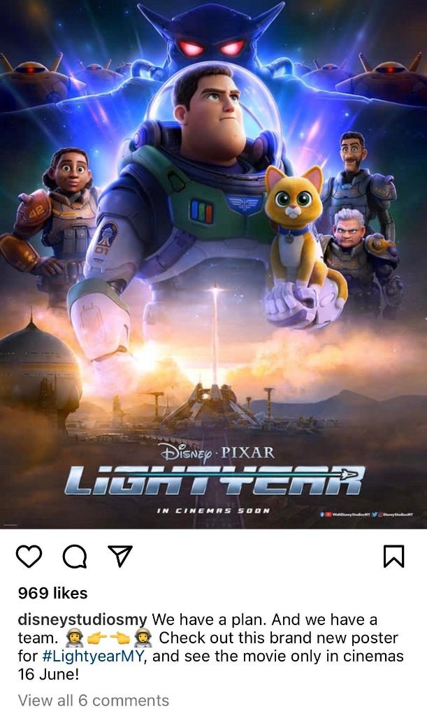 Lightyear Malaysia Disney Studios Cancel