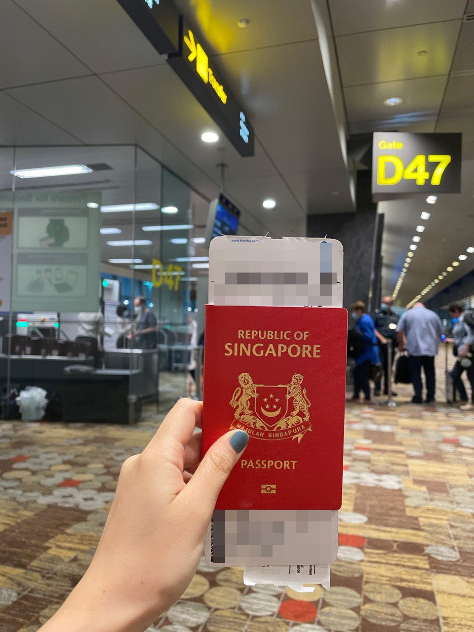 singapore passport boarding pass