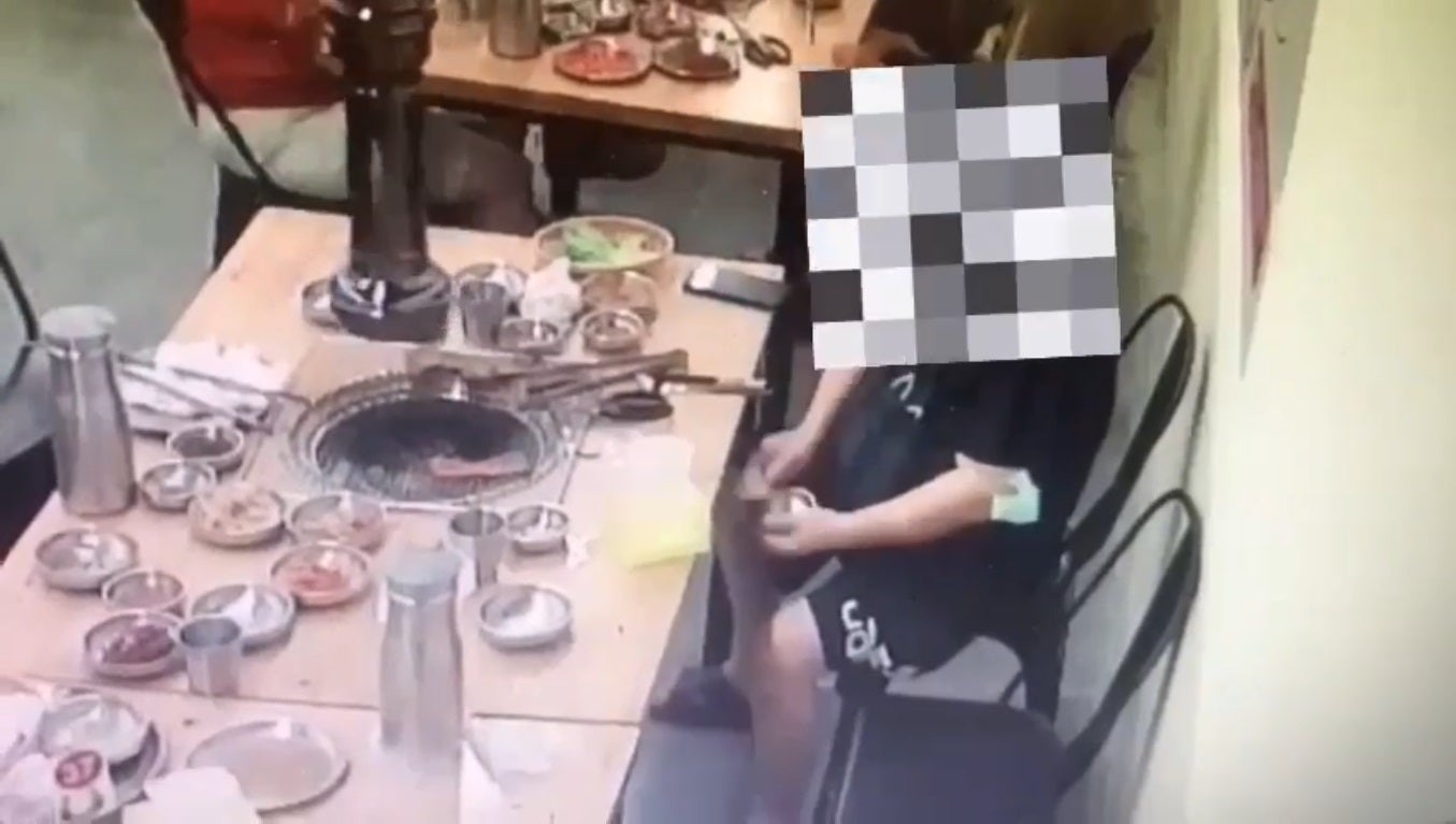 Ss 2 Man Steals Plates Cutleries Bbq Restaurant Kl
