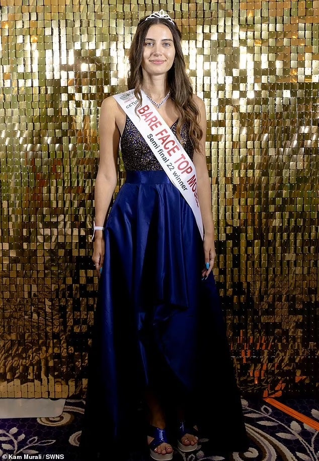 Bare Face Pageant Beauty Queen England Melisa Raouf 2