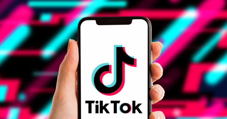 tiktok app phone holding