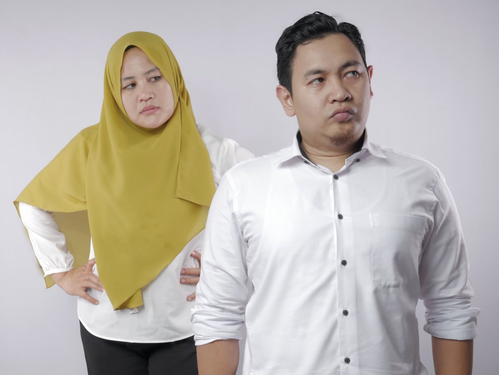 Muslim Malay Couple Angry