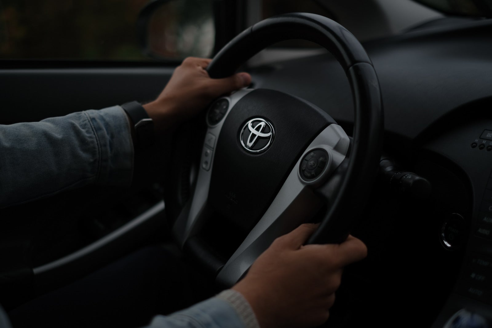 Woman Hands Steering