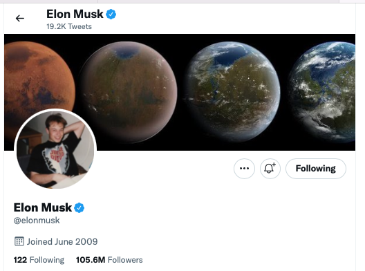 Elon Musk Changed Twitter Display Picture