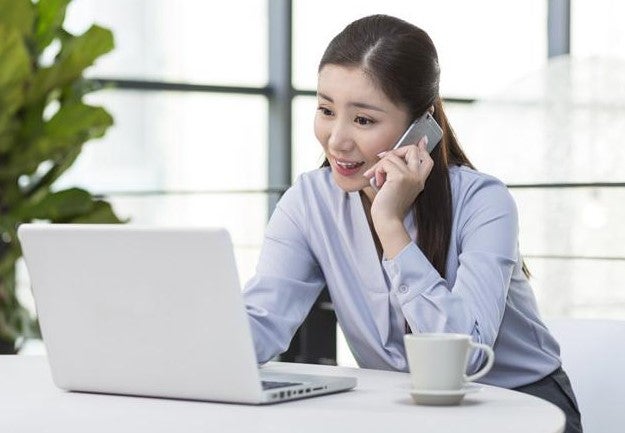 Woman Talking On Phone