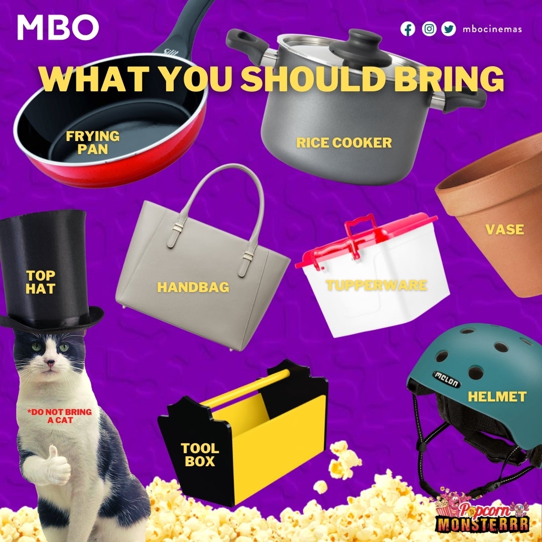 Mbo Cinema Bring Your Own Bucket Popcorn Monsterrr 2