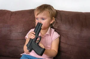 depositphotos 240632186 stock photo child playing parents pistol safety