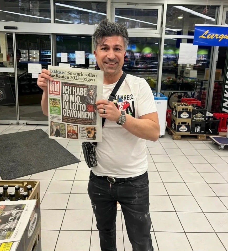 man won lottery newspaper bild