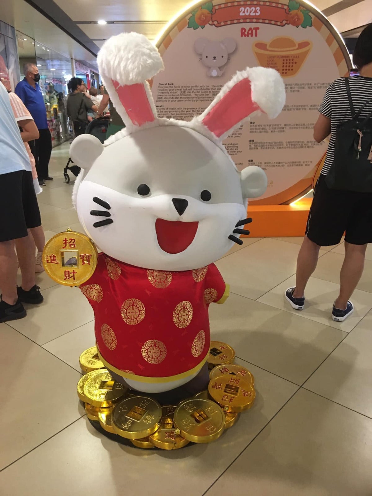 Singapore Chinatown Point Otter Mascot Rabbit Scaled