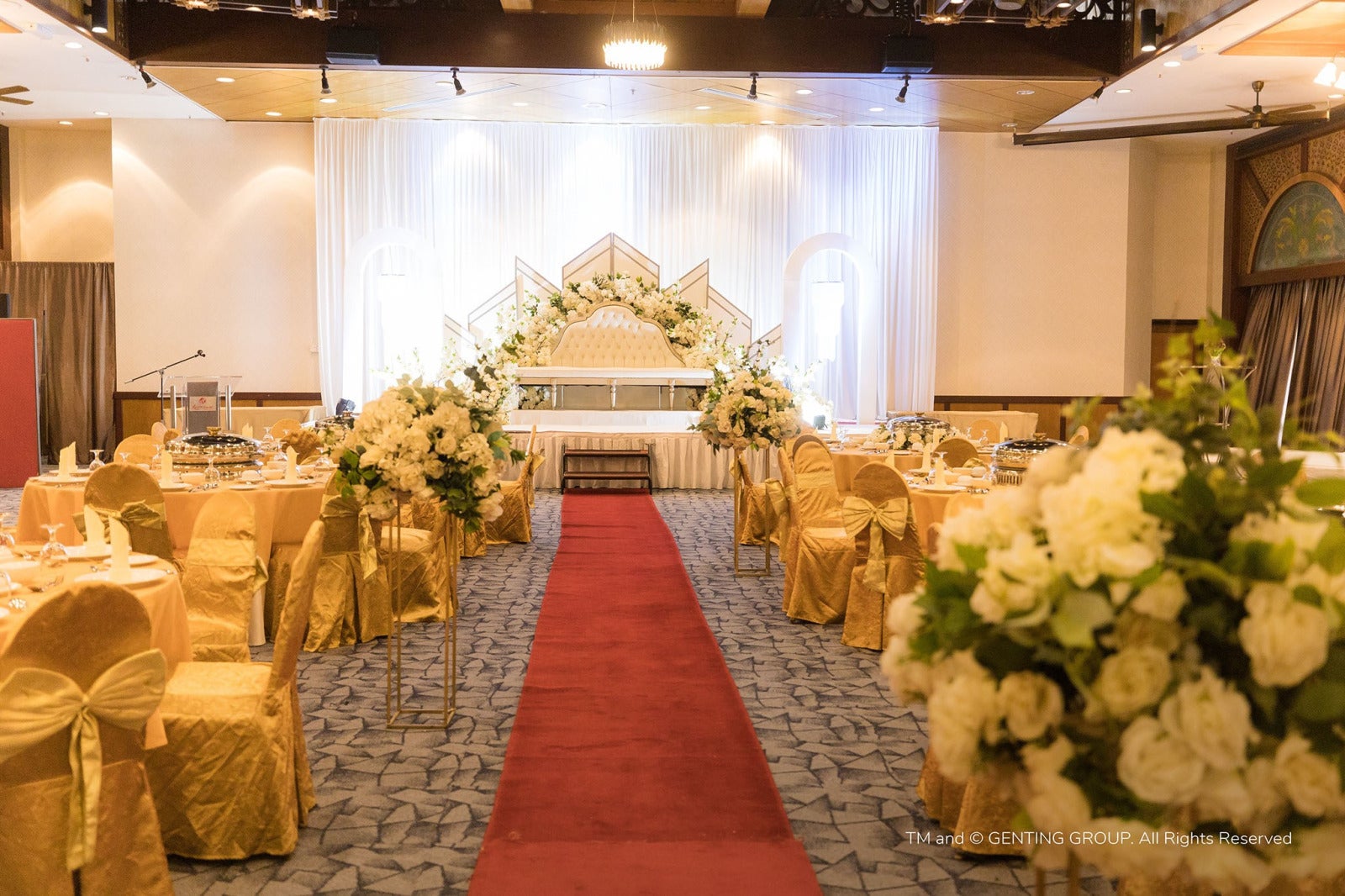 Wedding banquet set up Dewan Wawasan Ballroom RWA