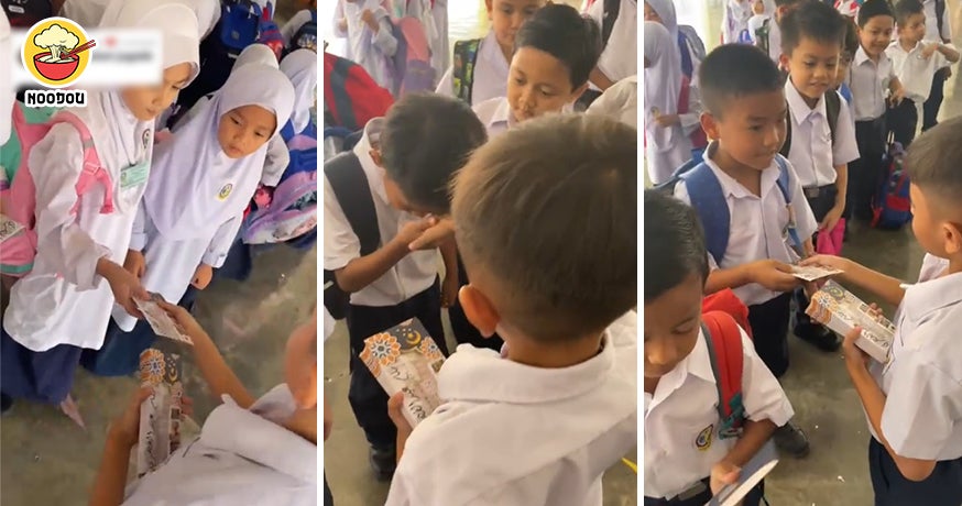 Kid Give Classmate Duit Raya Feature Image