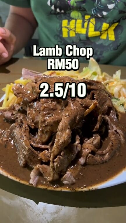 2.5 bad review lamb chop