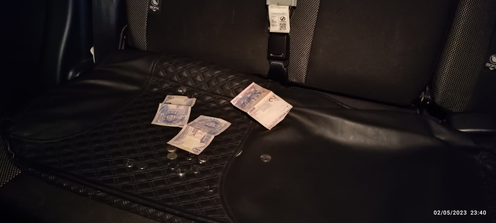 ghost left money cash e hailing driver