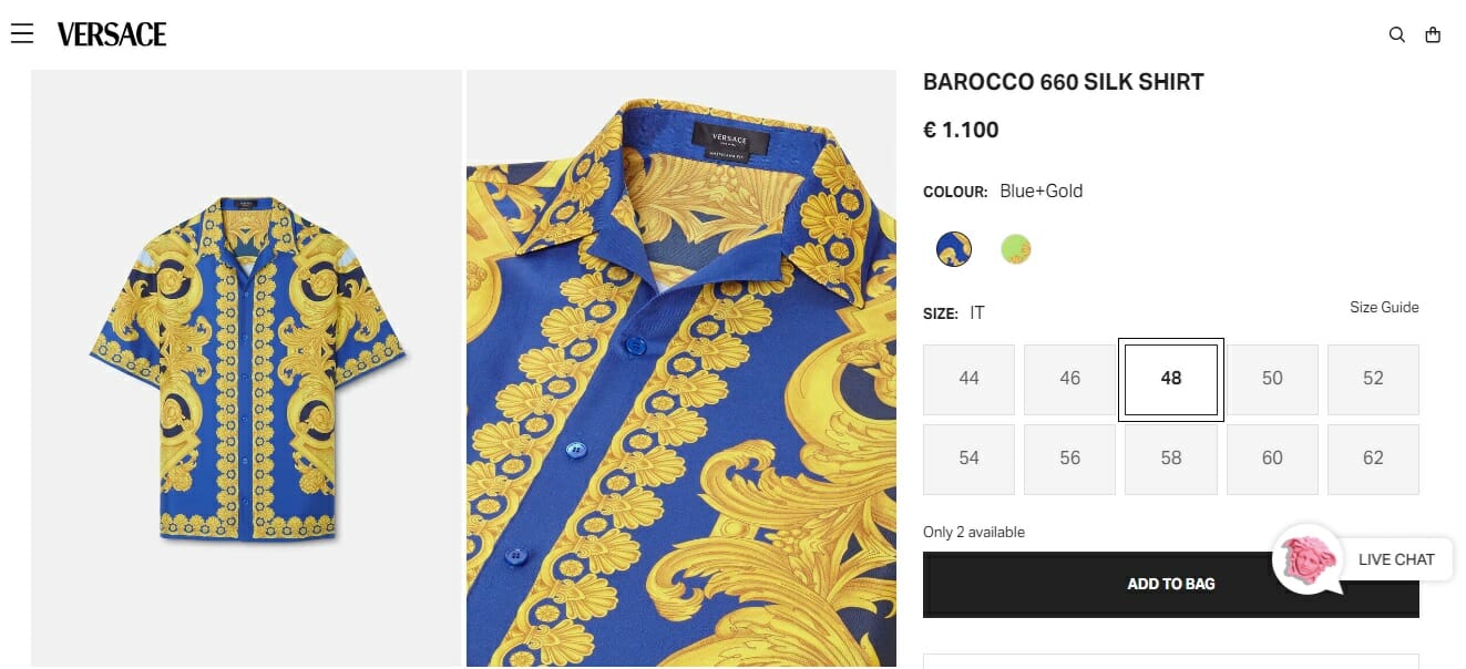 Versace barocco 660 silk shirt Nasi Kandar Pelita comment lepak