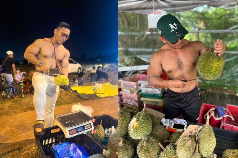 ery syarif macho man muscle guy sells durian 2