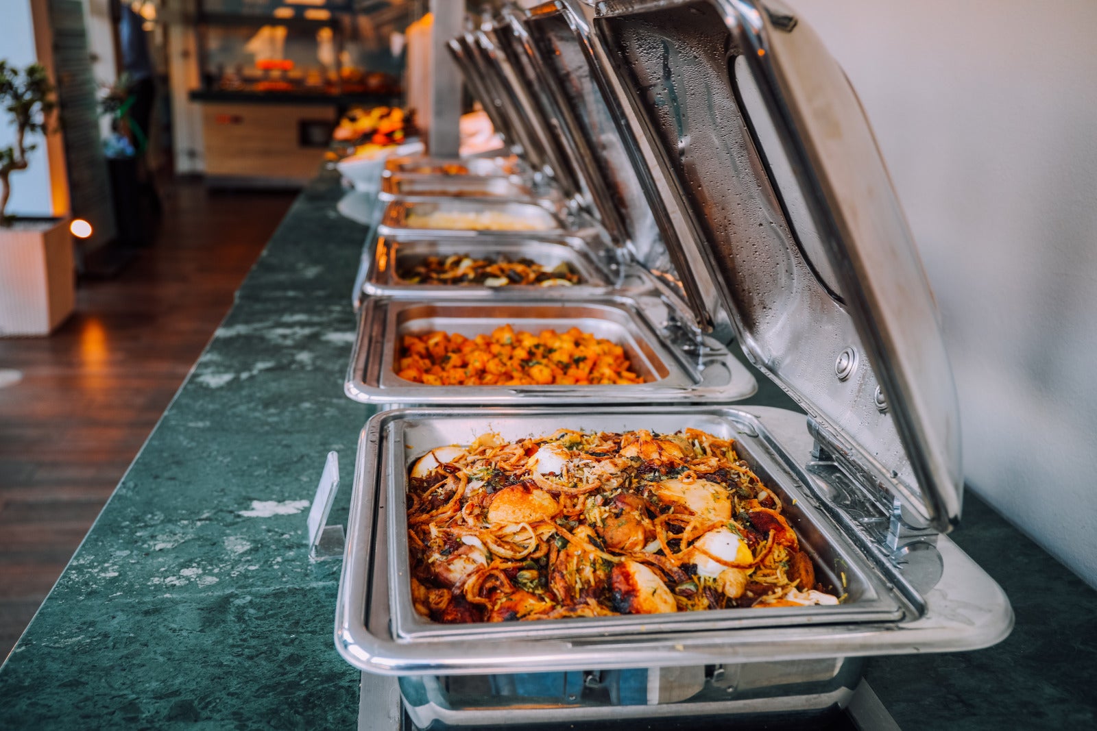 Pexels Naim Benjelloun Wedding Buffet Food Table