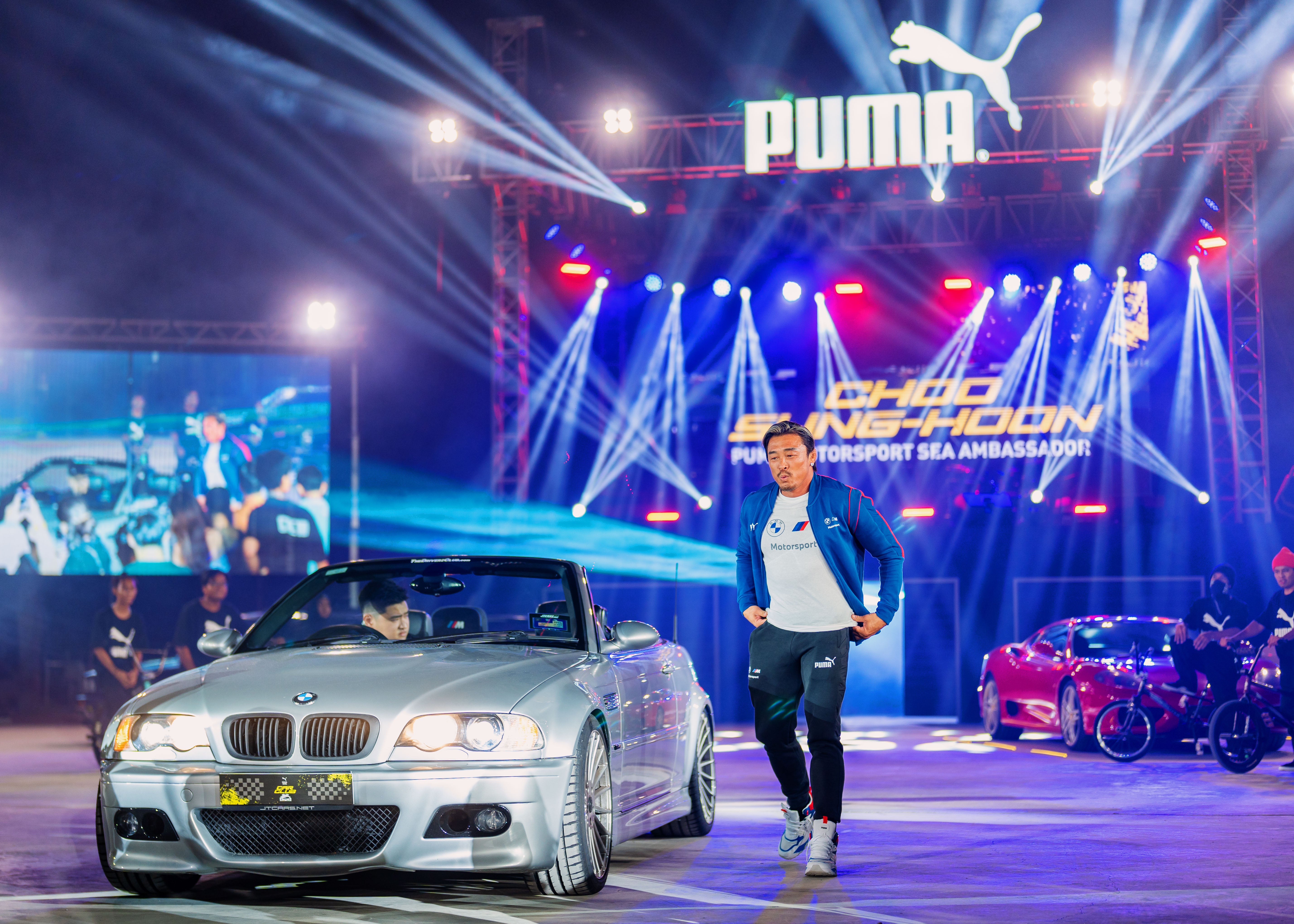 1. Choo Sung hoon a.k.a Sexyama makes his special appearance at the inaugural PUMA Car Club Event in SEA 1
