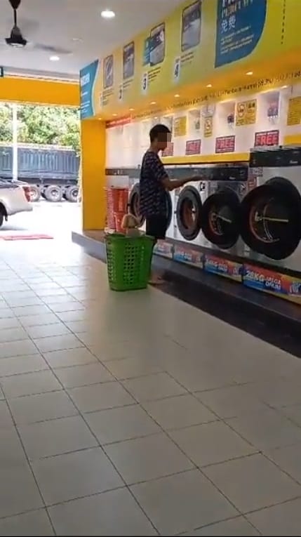 SS 1 chinese boy brings pet dog into laundry dobi scolded by malay man only cats allowed