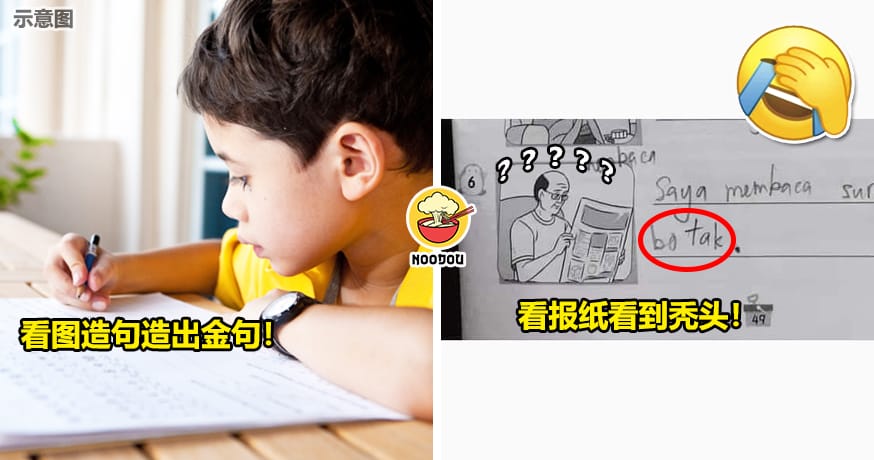 大马小学生看图造句笑翻全网