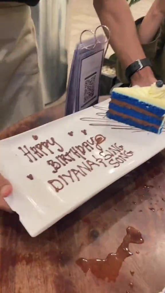 SS 6 birthday wish gone wrong remark sing song written on plate