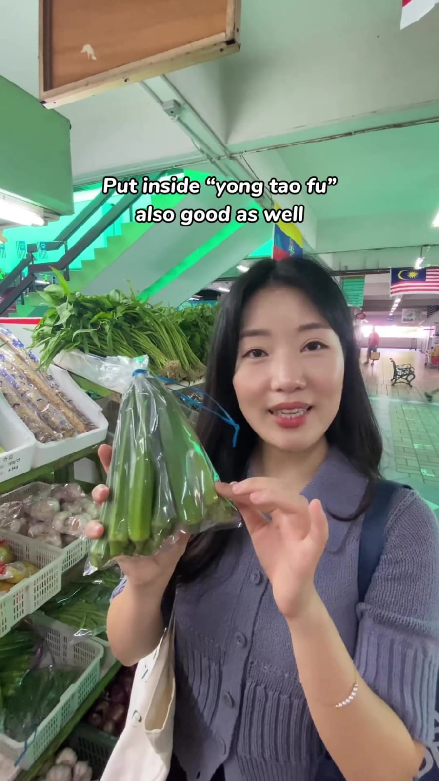 korean woman intrrodues favourite vegetables in malaysia that cant get in korea 1