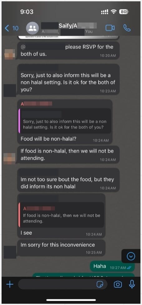 Bank islamic invited muslim customer to attend non halal event 2