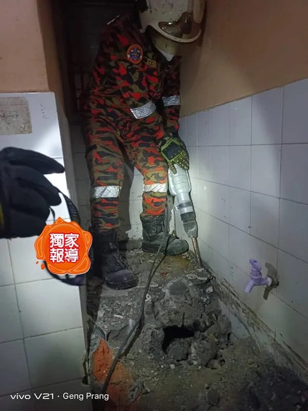 hide female body in cement toilet 2