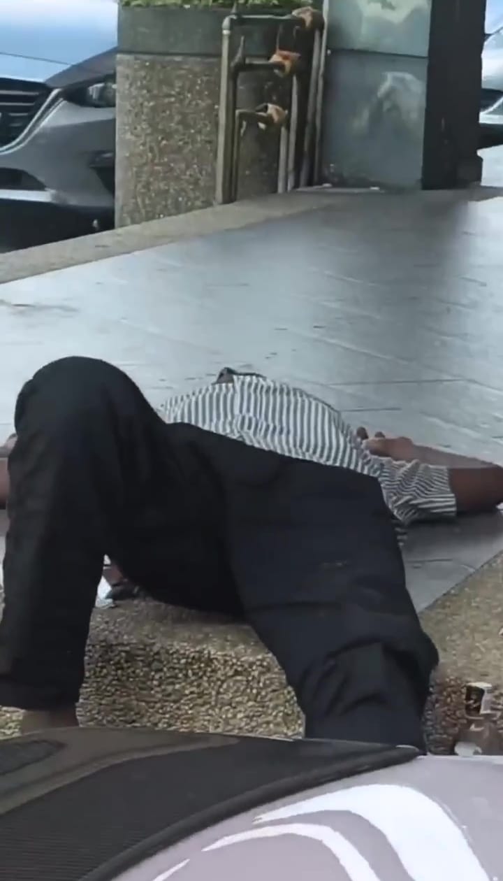 Man Drunk Poop On Floor Sleep 1
