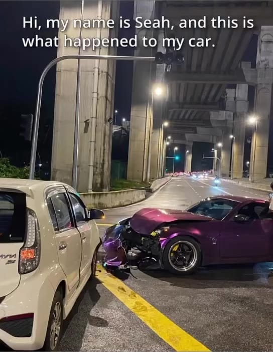 Repair Workshop Son Take Singapore Customer Car To Joyride Crash Total Lost 2