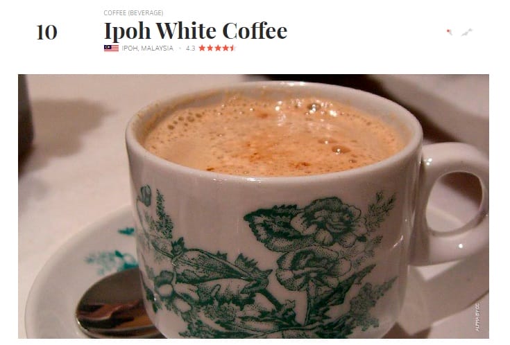 Ipoh White Coffee Ranking Top 10