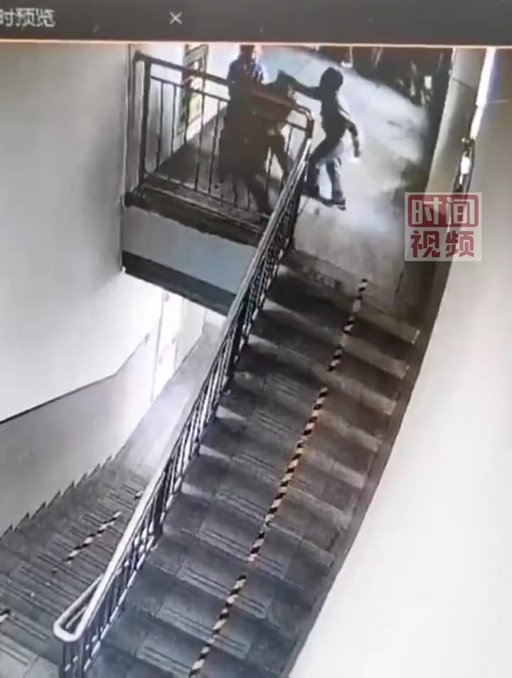 student fell down staircase fence broken 5