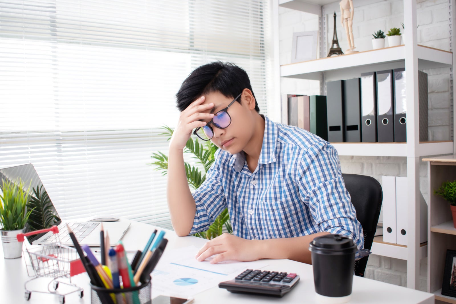 Asian Man Employee Stressed Work 123Rf