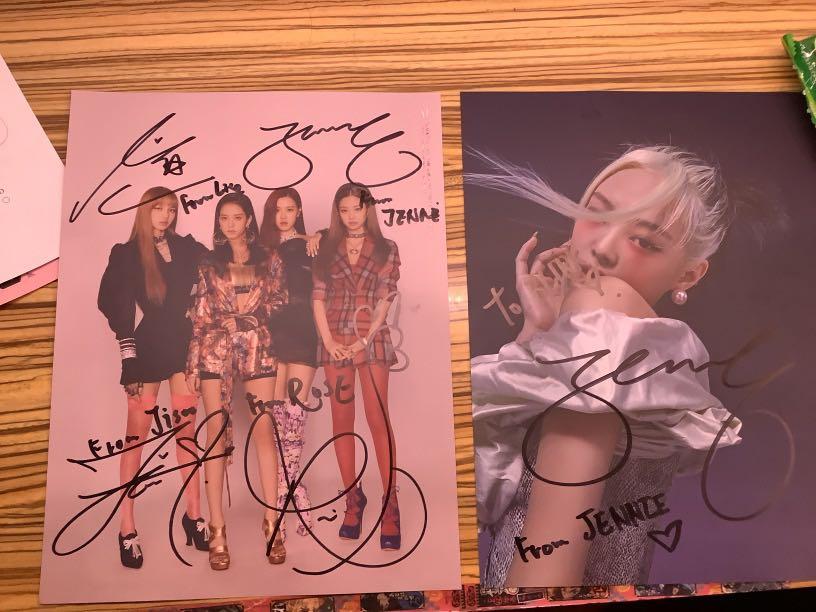 Blackpink Poster Signature