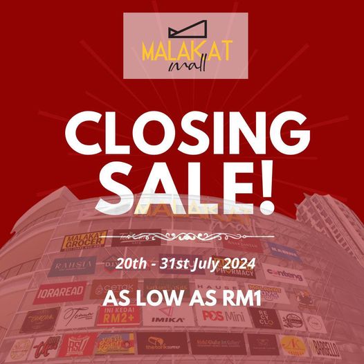 Malakat Mall Closing Date 31 July