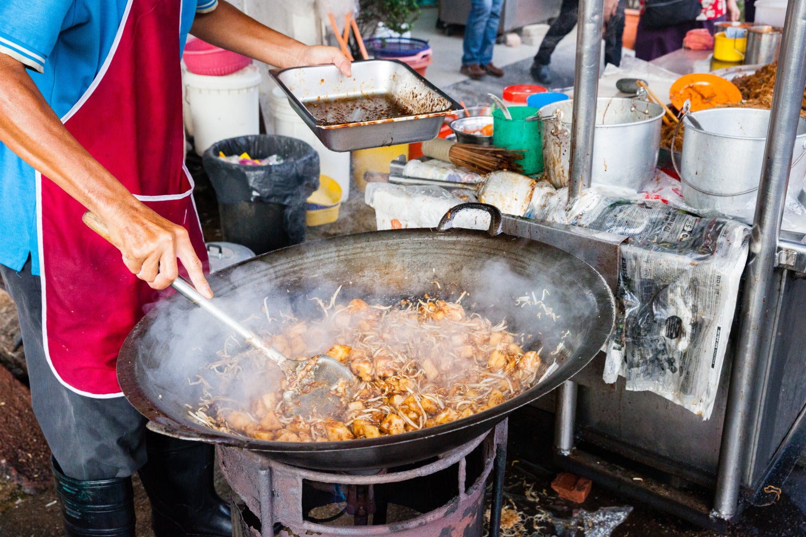 Penang Hawker Kimberly Street Food Night Market 123Rf