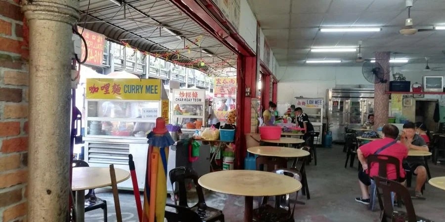 槟城小贩中心私人咖啡店