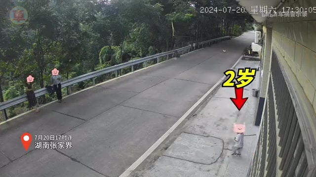 父母训练2岁孩子自己过马路被车撞飞 1