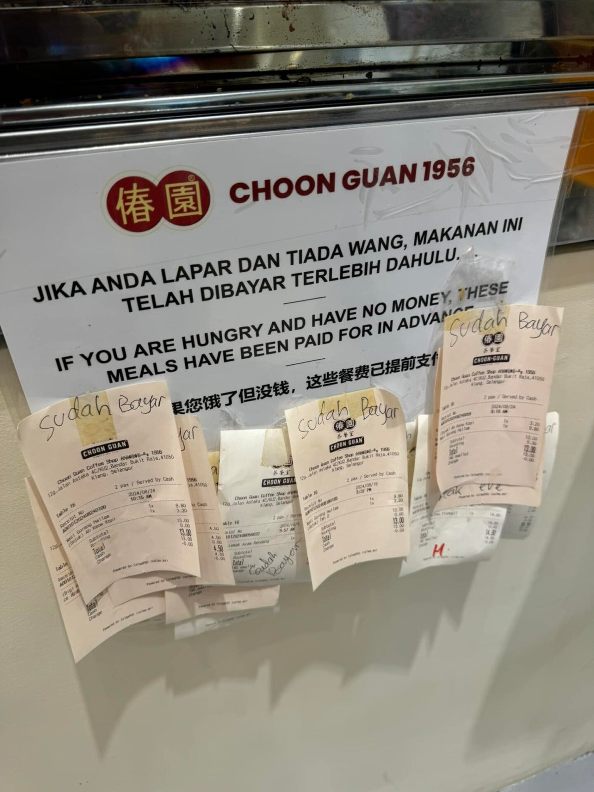 Choon Guan Kopitiam Provide Free Meal Food For In Need Klang Bukit Raja