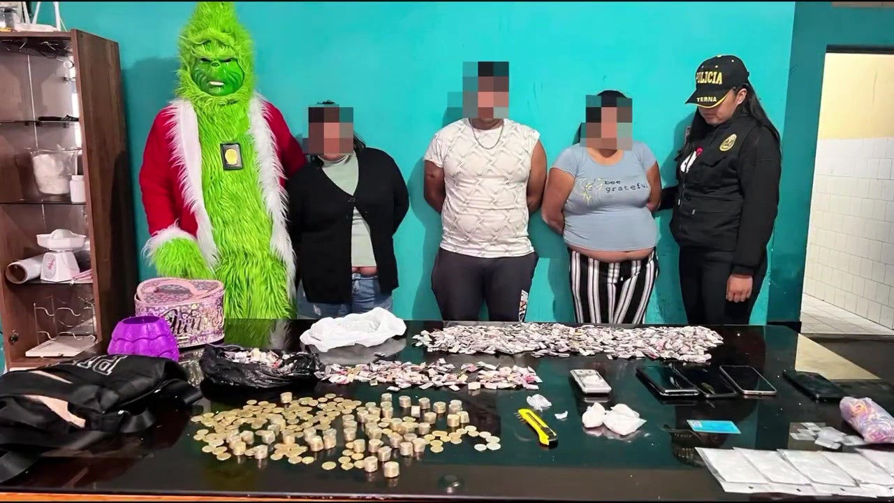 police in grinch costume cosplay raid criminal 6