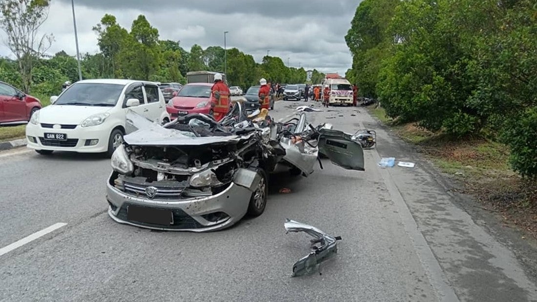 sarawak stutong baru car accident 7