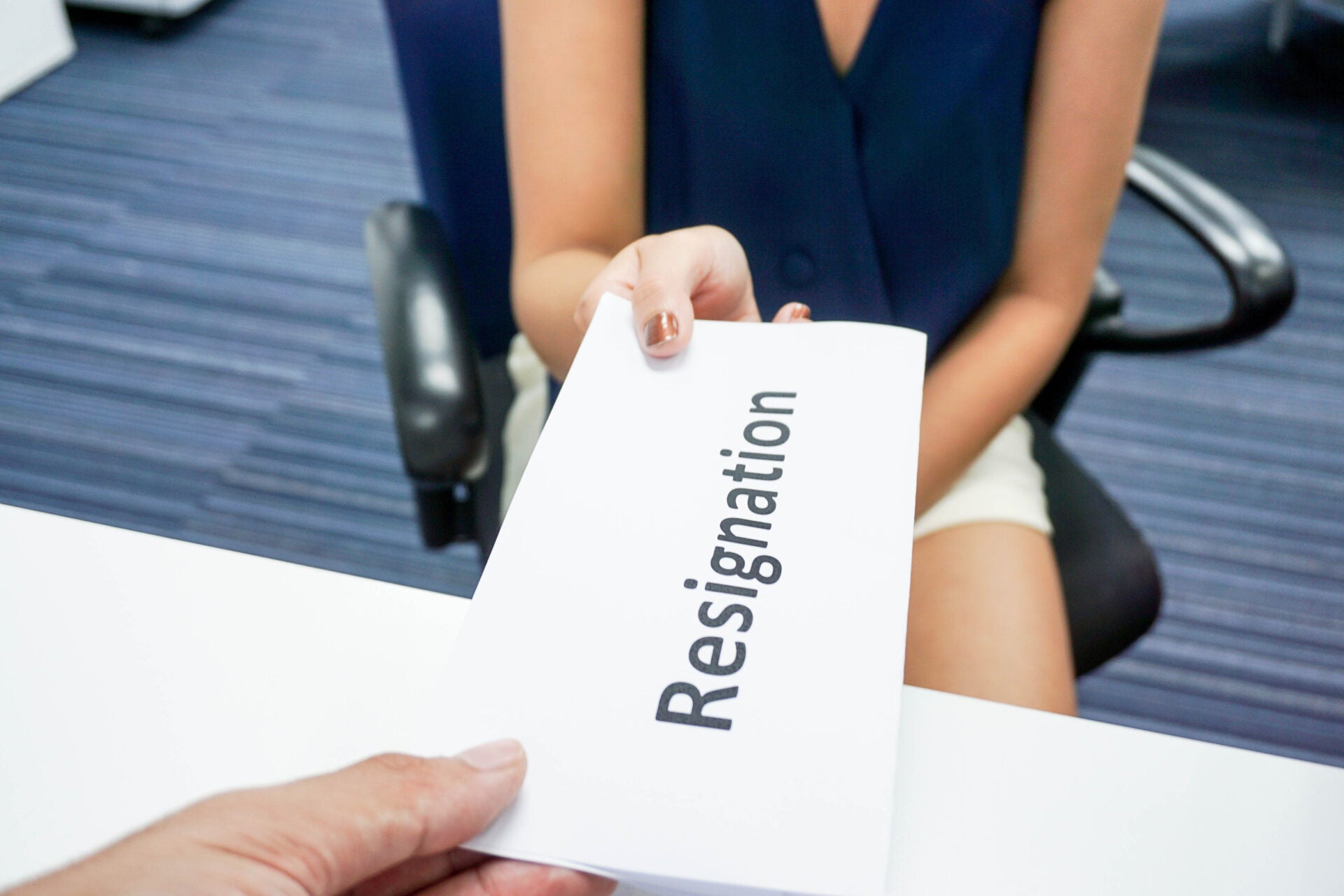 resignation letter employee 123rf