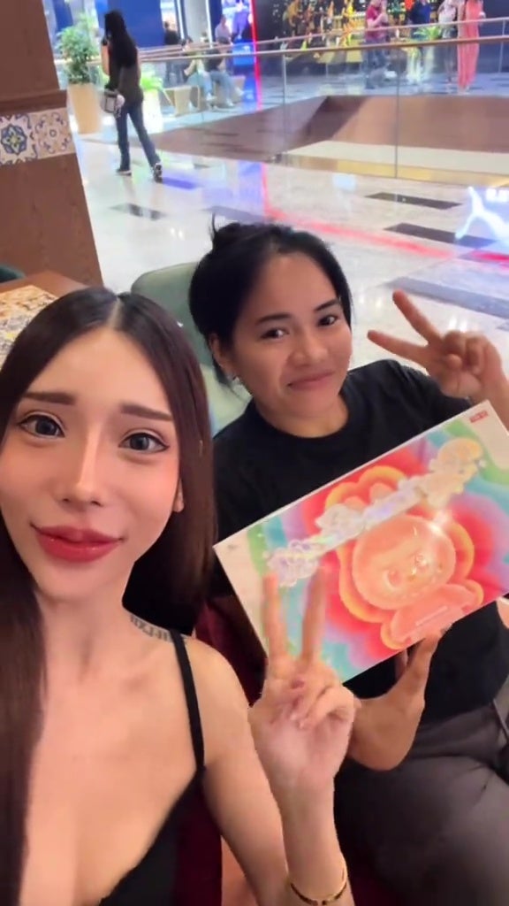 女佣要回国雇主女子送她labubu端盒 9