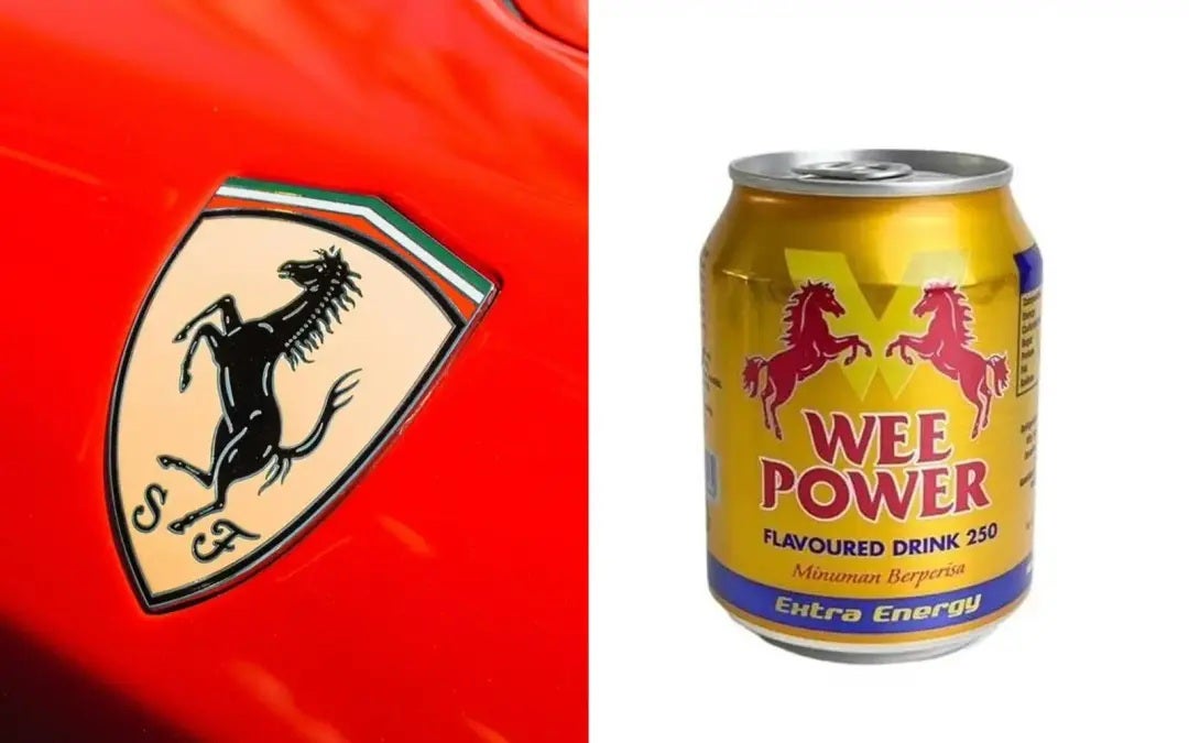 ferrari logo wee power energy drink